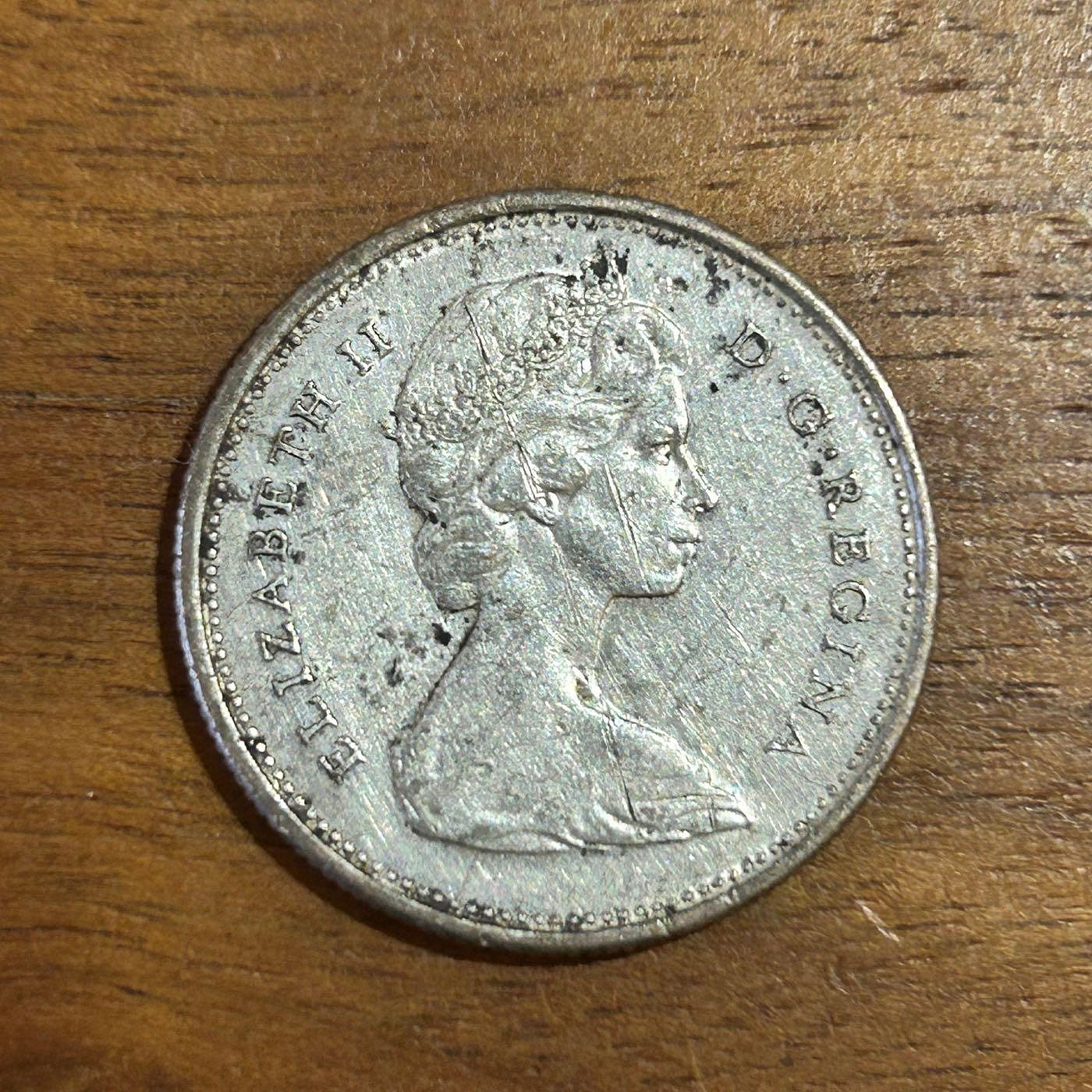 【H2Shop】加拿大Canada 加幣25分CENT 1968年銀幣伊莉莎白二世女王馴鹿圖案錢幣硬幣| Yahoo拍賣