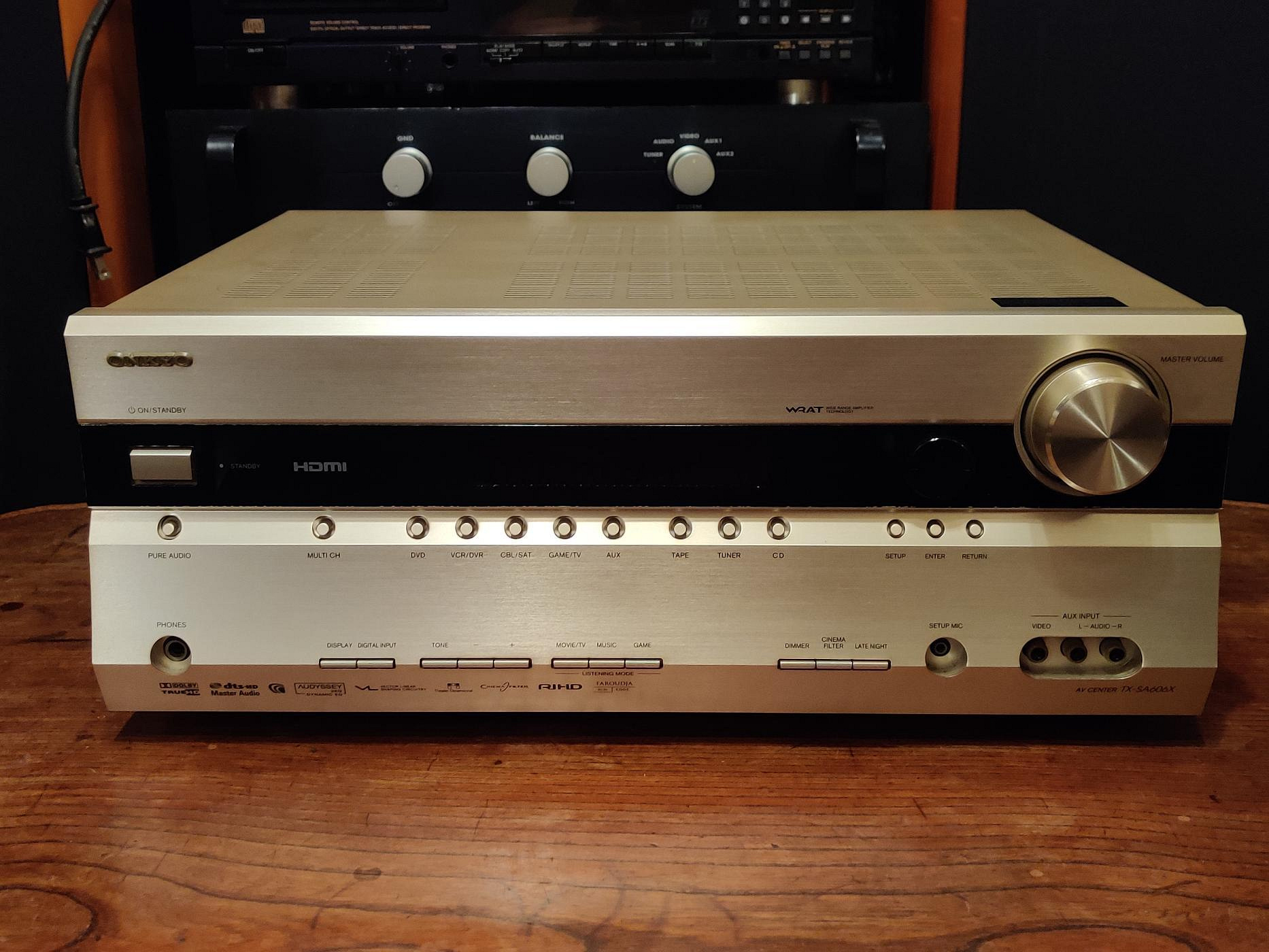 日本ONKYO TX-SA606X 王曲多聲道HDMI 4進1出環繞擴大機特殊版本可多聲