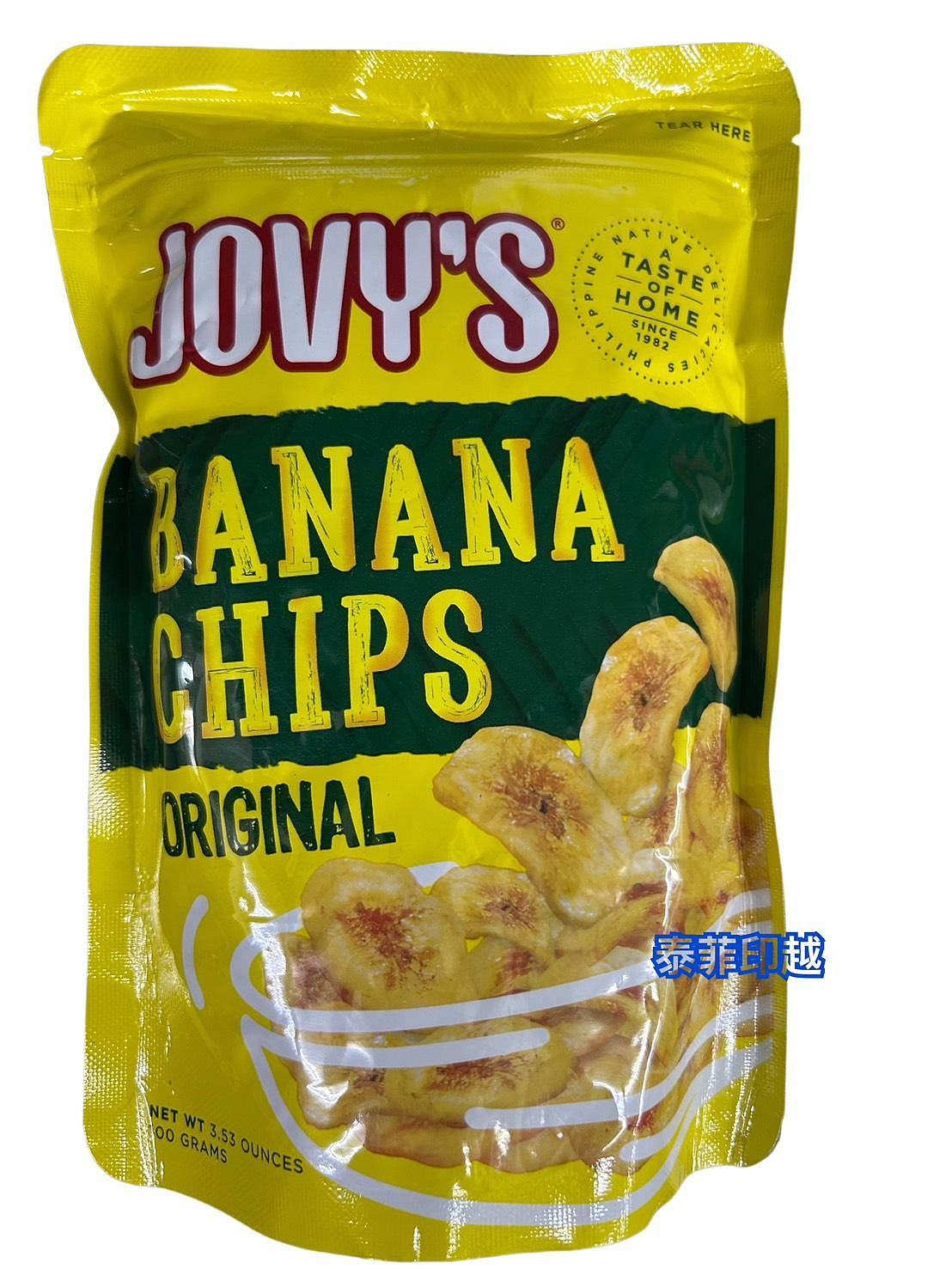 {泰菲印越} 菲律賓  JOVY'S BANANA CHIPS  香蕉脆片 香蕉餅乾100g