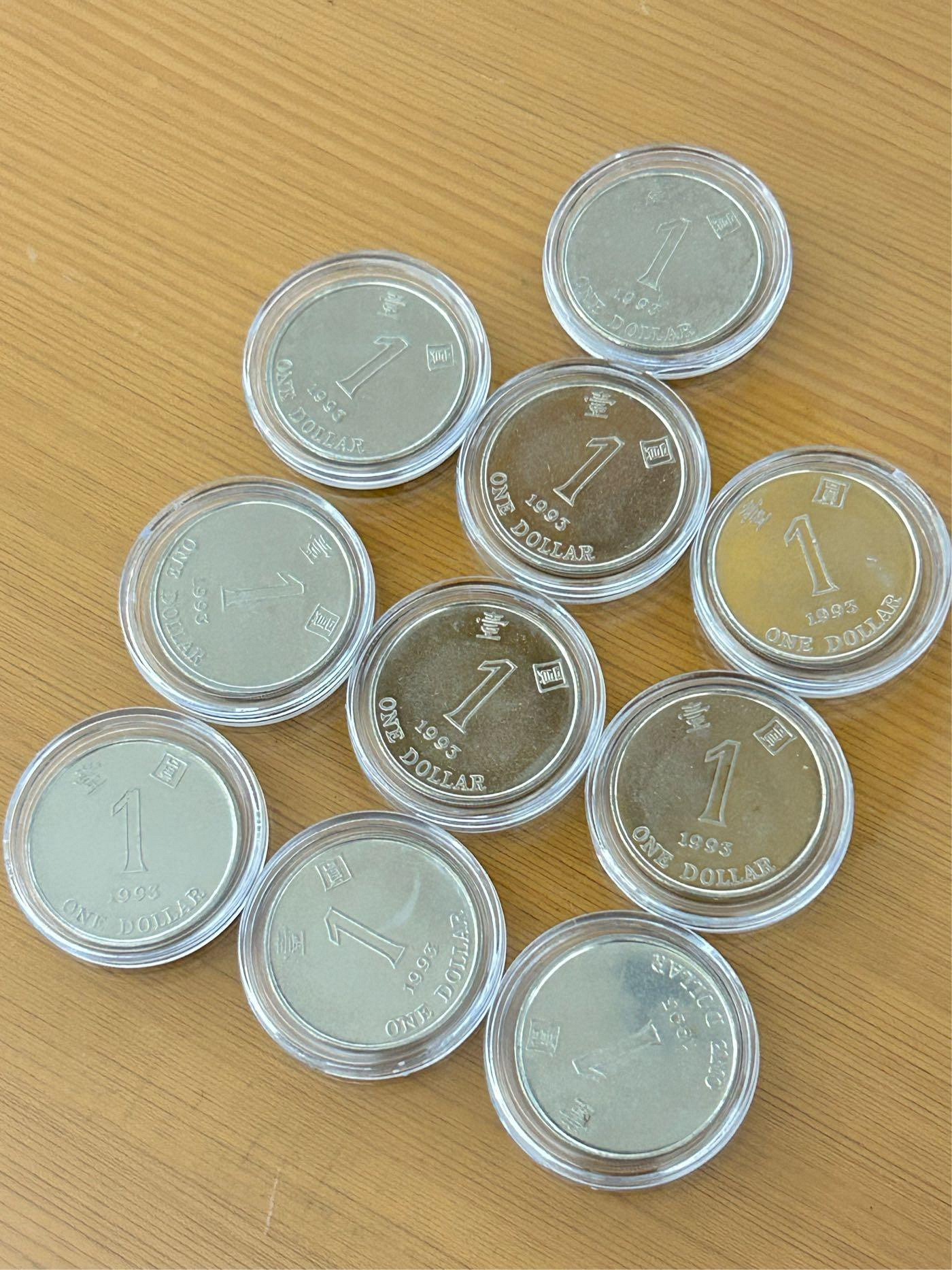 H2Shop】香港港幣1元壹圓1993年磁吸版紫荊花洋紫荊硬幣錢幣附盒| Yahoo拍賣