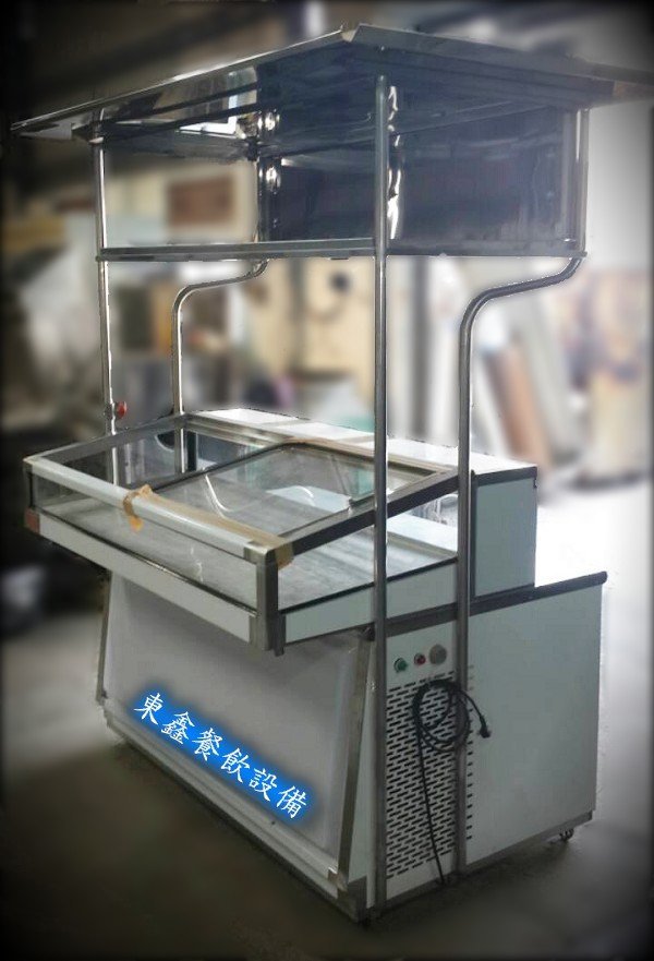 ~~東鑫餐飲設備~~全新  5尺展示冰箱/黑白切台/燒烤台/冷藏展示台/滷味台/鹹酥雞台/鹹水雞台/冷藏冰箱/燒烤攤車