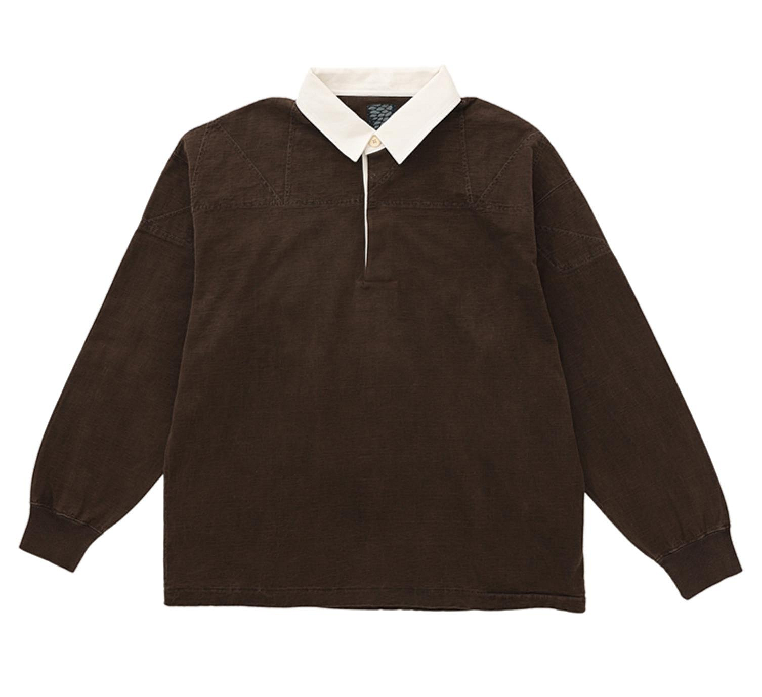 VISVIM 0224905010001 LARKHAM L/S RUGGER (N.D.) POLO上衣。太陽選物