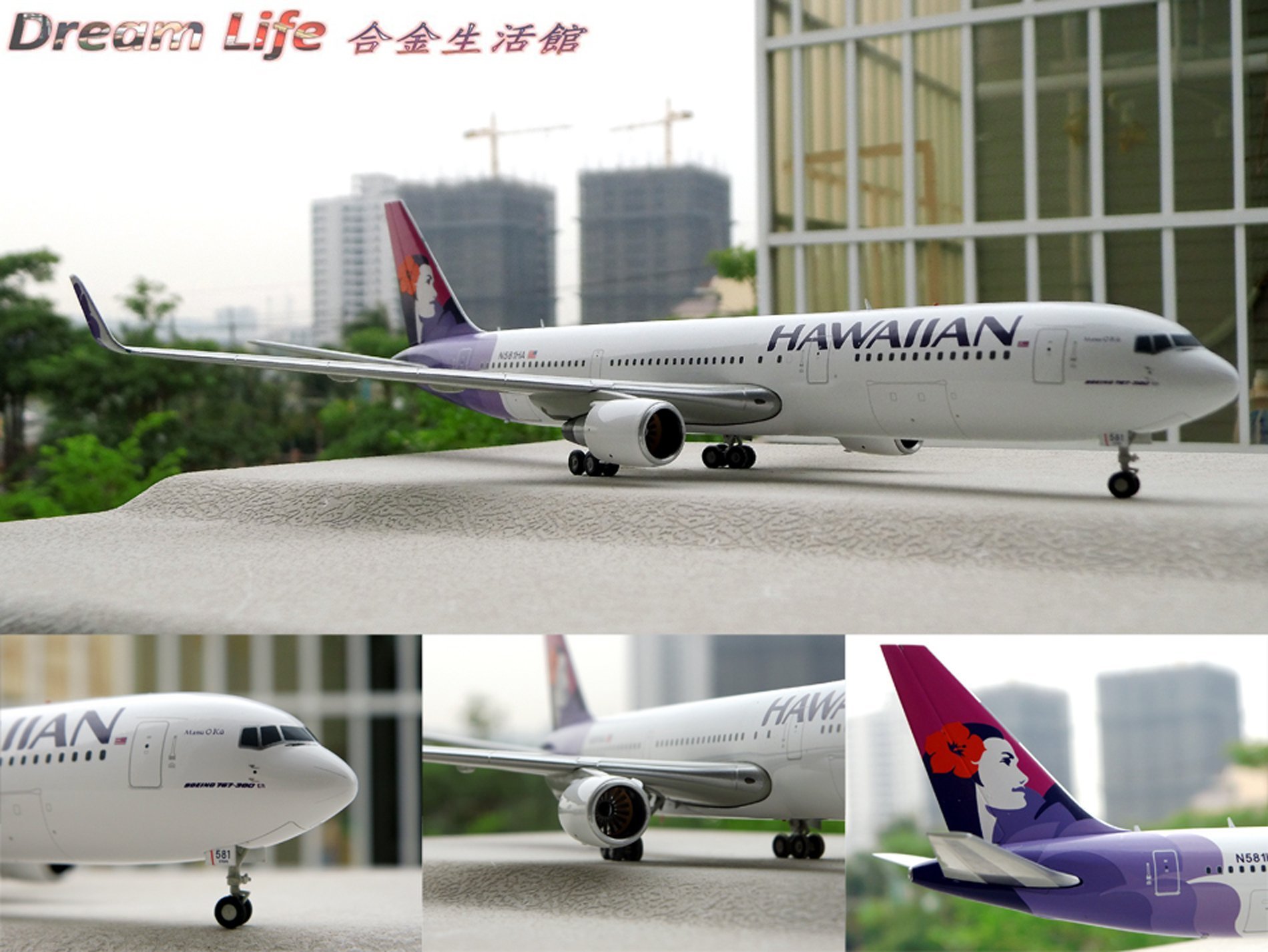 Gemini 精品】1/200 HAWAIIAN 767-300 夏威夷航空