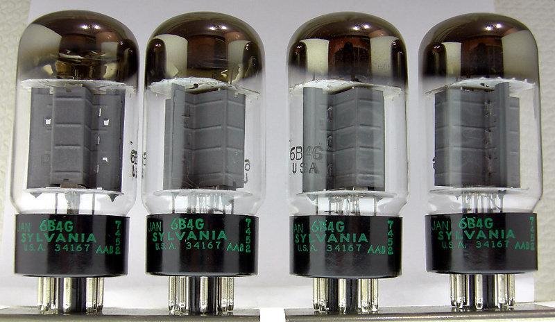6B4G (NIB︽NO:4611 美國SYLVANIA 6B4G 真空管同批號綠字1974年軍規三