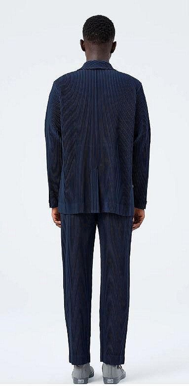 三宅一生HOMME PLISSE Issey Miyake BASICS 基本款黑色西裝外套 