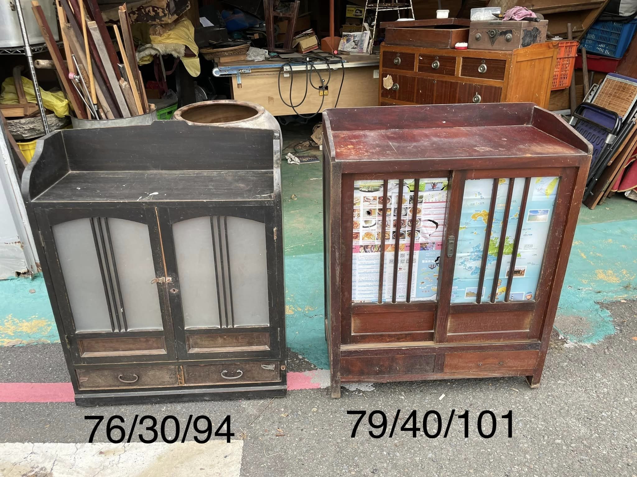 鄉禮二手家具 【檜木&小櫃子】全省購買 傢俱 復古 藝品 古物 早期 道具租借 古董 老東西 菜櫥 老櫃子 櫥櫃 置物櫃