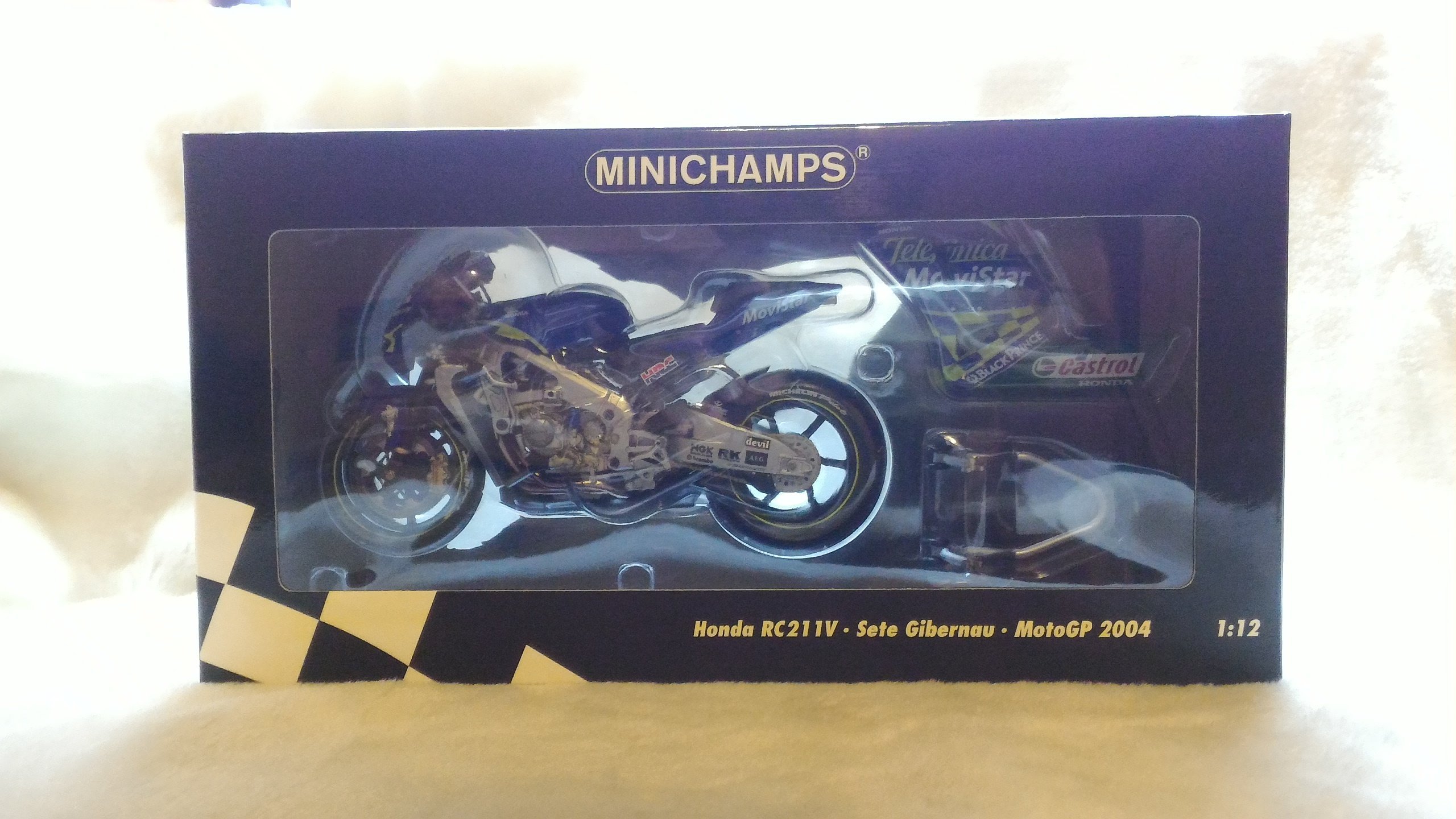現貨】1:12 Minichamps Honda RC211V Sete Gibernau MotoGP 2004