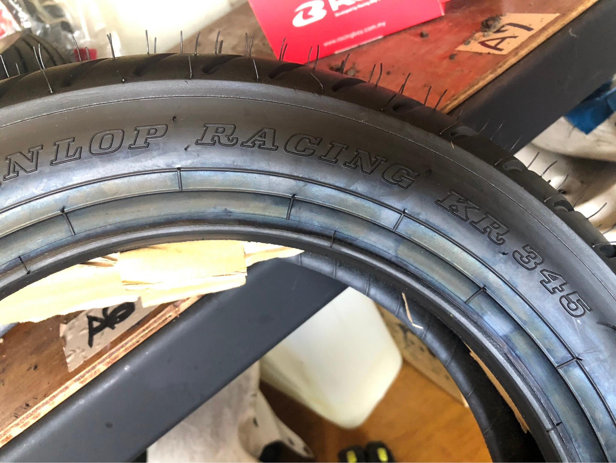 DUNLOP KR345 100/485 120/500 日本製12吋競技雨胎一對| Yahoo拍賣