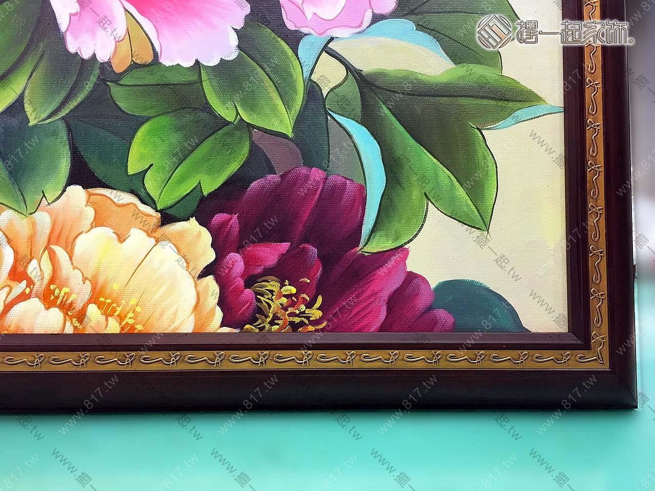 中国牡丹  富貴凌香 凌雪装饰牡丹梅花图花开富贵- 牡丹画- 99字画网