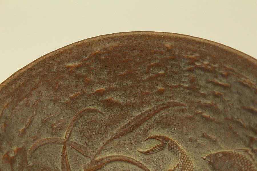 文房具朱泥魚紋筆洗匙臺付(LC981) | Yahoo拍賣