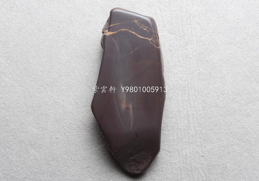 紫雲軒』 肇慶端硯老坑秋葉硯帶有稀少的天青凍石品收藏級別的水岩老坑