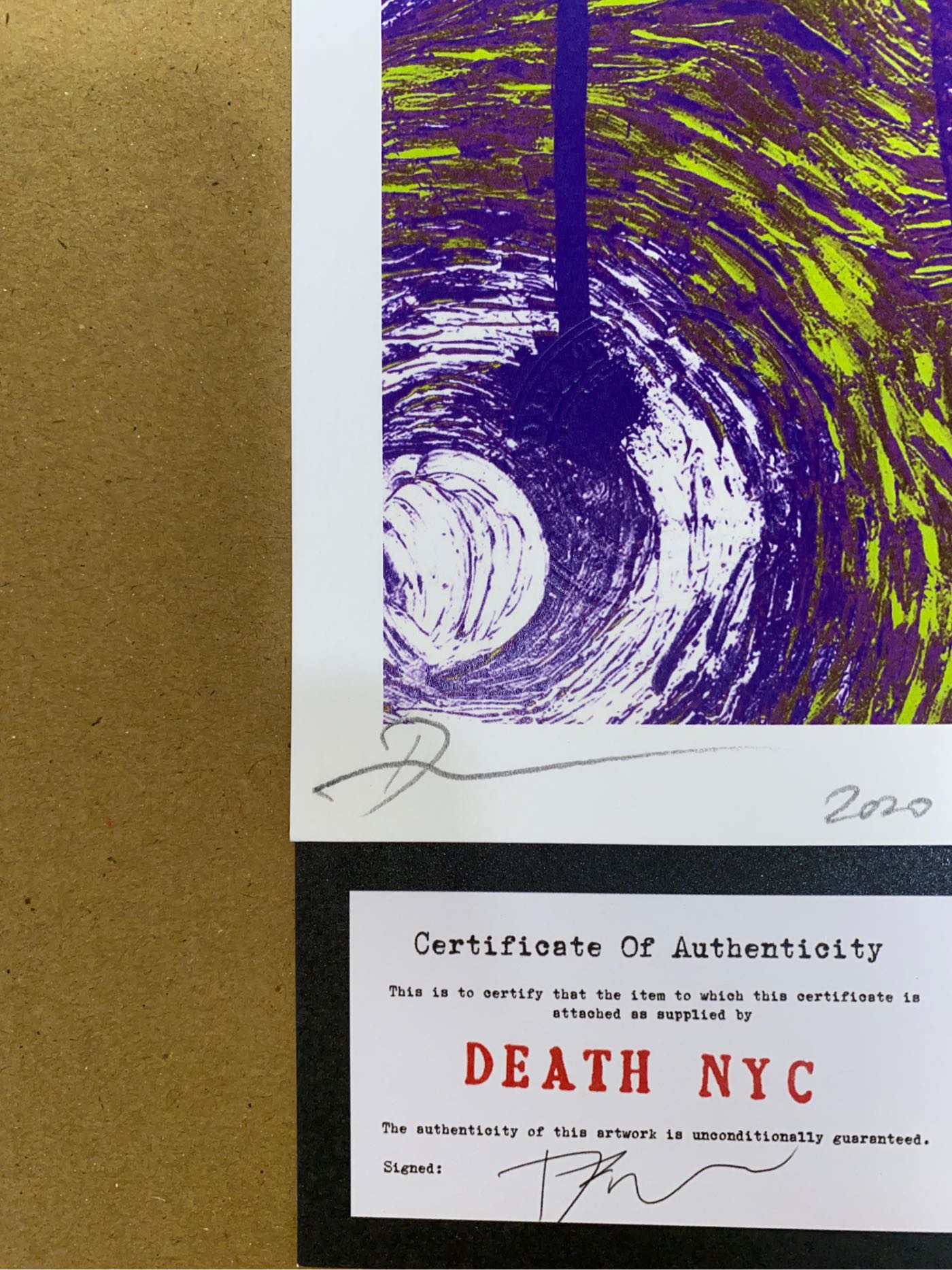 DEATH NYC 2020 限量版畫奈良美智梵谷星空星夜草間彌生NIKE 村上隆KAWS