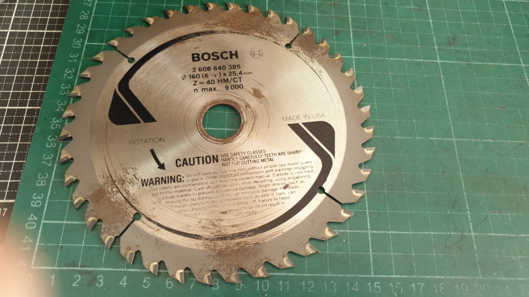 庫存品清倉價當二手品便宜賣-BOSCH  博世 木工圓鋸片 160mm 40齒 -內孔徑25.4mm (附一片25.4m