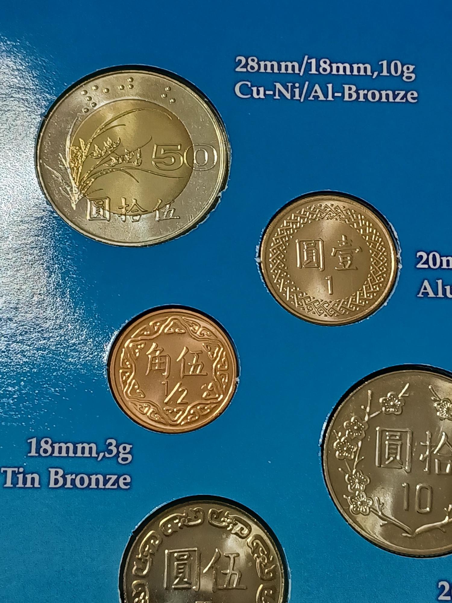 民國86年中央造幣廠UNC 新台幣硬幣套裝組合，共6枚錢幣和主題章，含1枚86年50圓銅鎳雙圈幣。買多件有優惠，深值收藏紀念價值。 | Yahoo拍賣