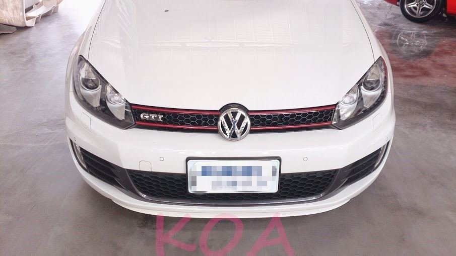 VW 福斯 GOLF6 GTI 實車改裝 前保桿