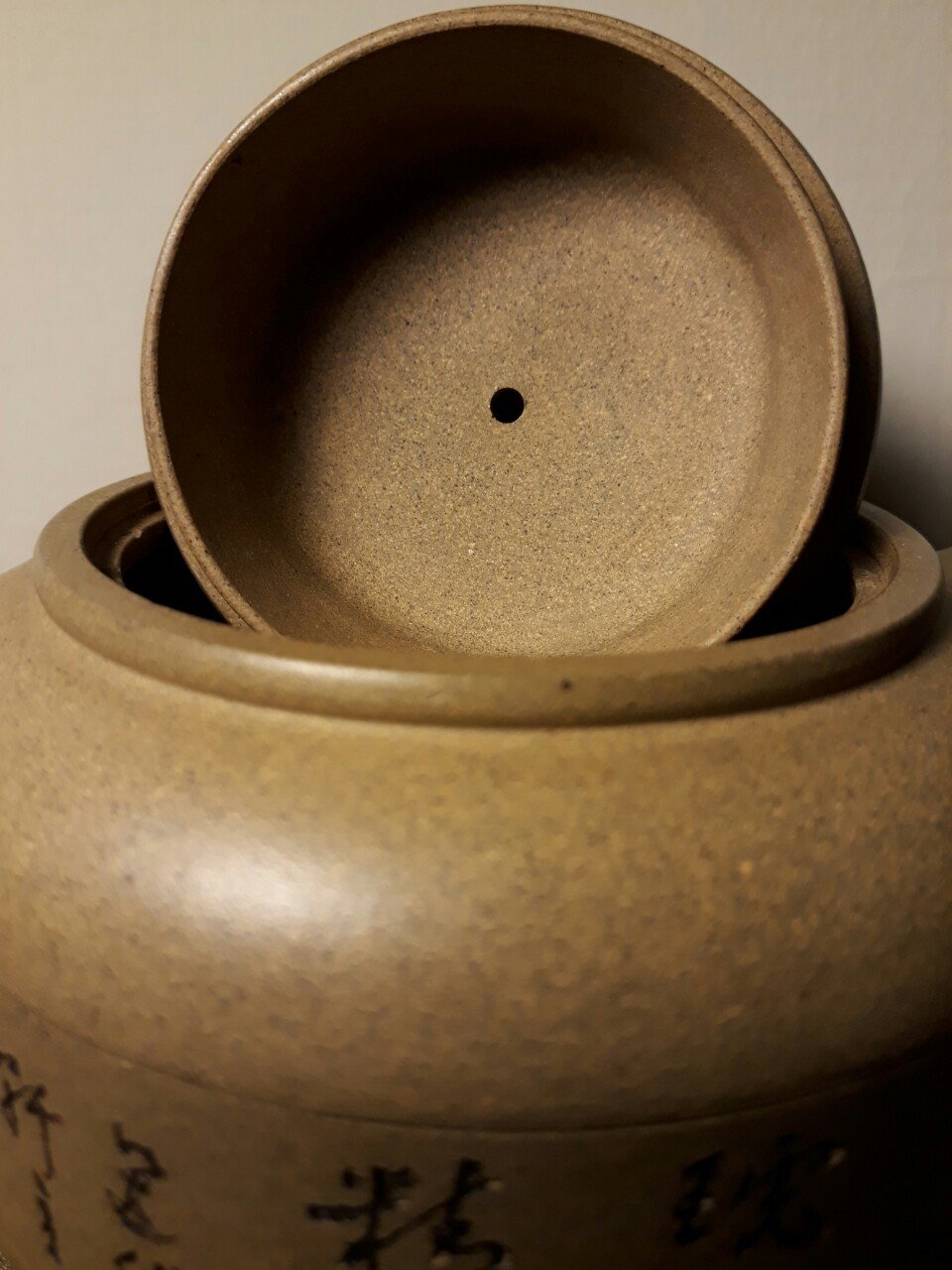 [隆邨] 清末古壺 老段泥 行竹鼓壺 底款廖章 逸然軒主人 中国急須　台湾急須 隆邨] 清末古壺 老段泥 行竹鼓壺 底款廖章