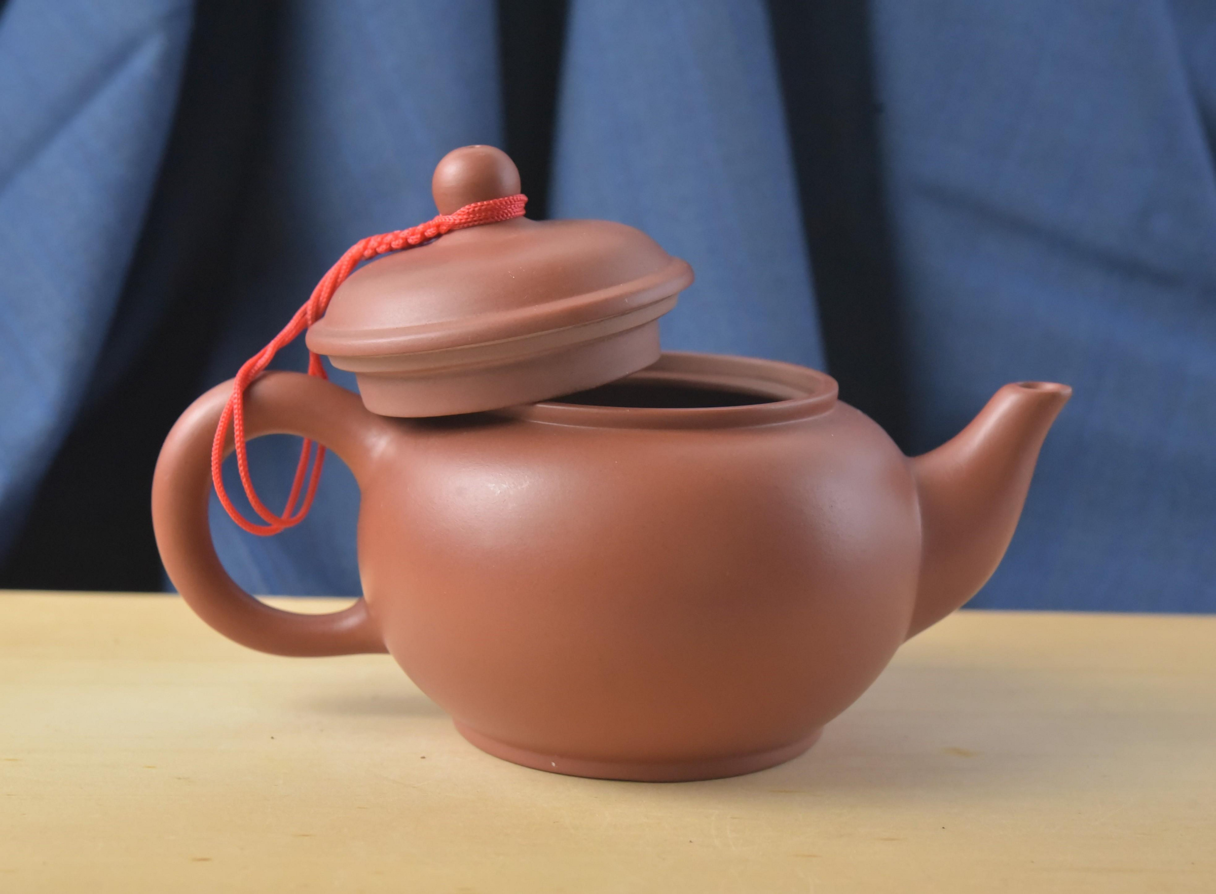 乾隆年製　朱泥茶壺 清乾隆年制款朱泥秋水壶