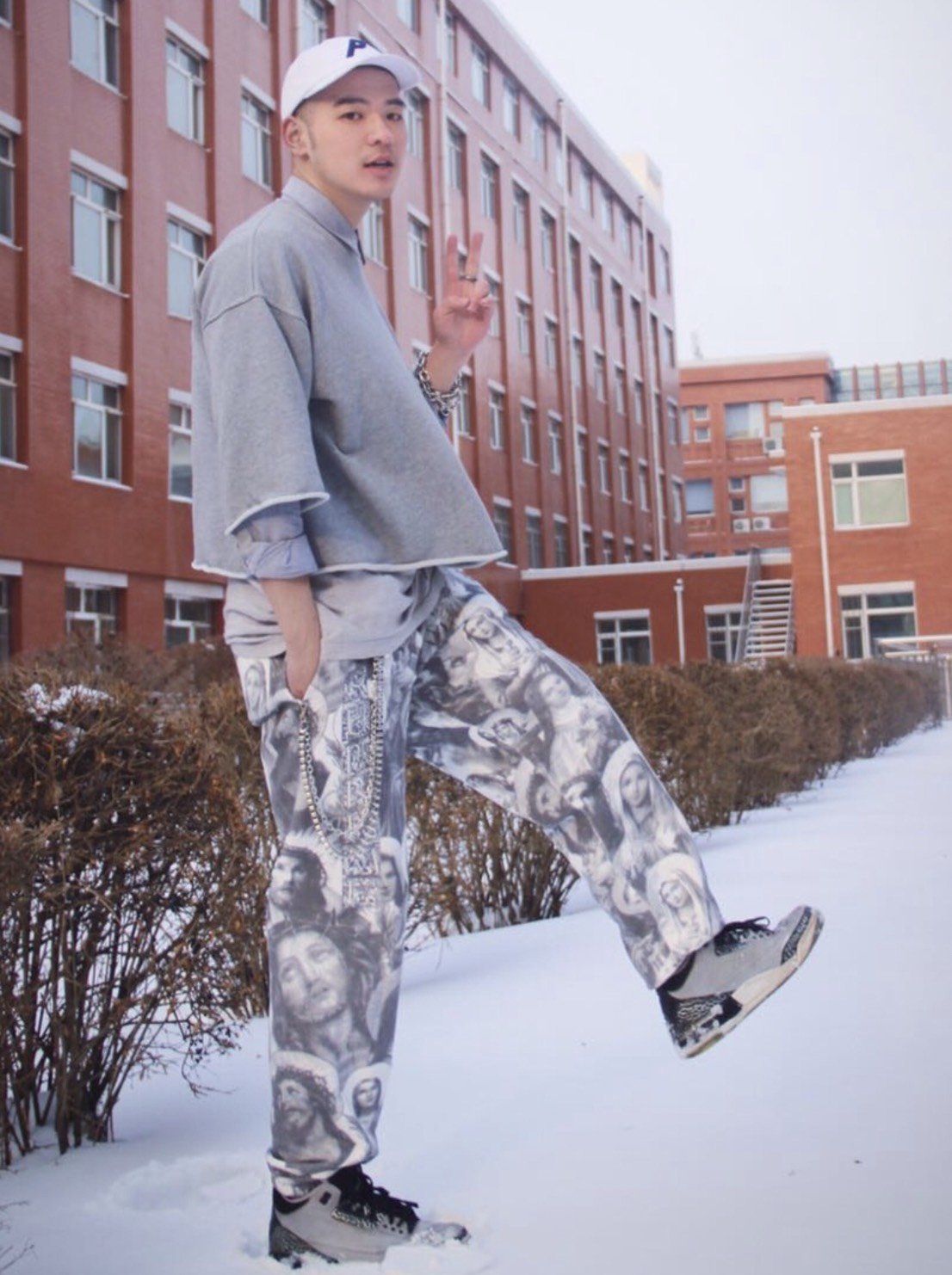 超搶手】全新正品2018 最新Supreme Jesus and Mary Sweatpant 耶穌聖母