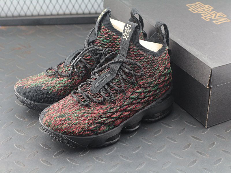 Nike LeBron 15 LBJ15 綠紅 編織 耐克詹姆斯15代男子籃球鞋 AA3857-900