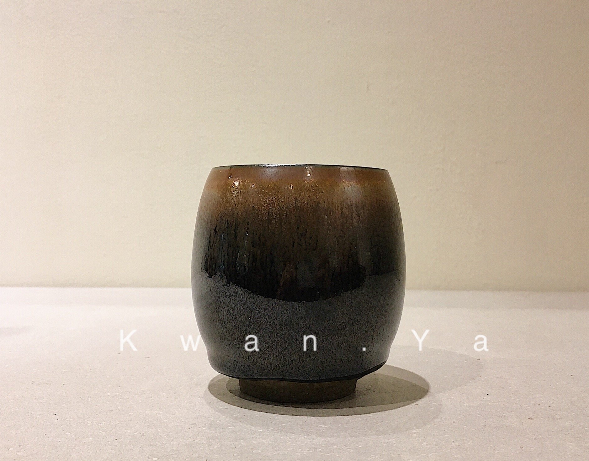 江有庭藏色天目圓山窯天目碗天目建盞茶碗天目釉杯天目釉水杯