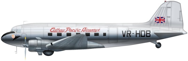 飛行夢想家**HM 1/200 國泰航空Cathay Pacific DC-3 Betsy VR