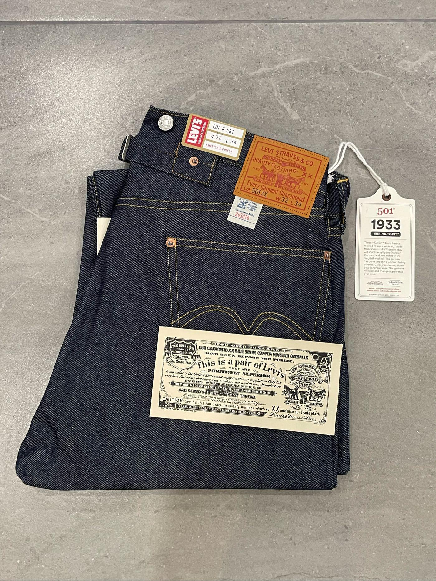 全新日本製LVC 1933 501xx 33501 Levi's Vintage Clothing | Yahoo拍賣