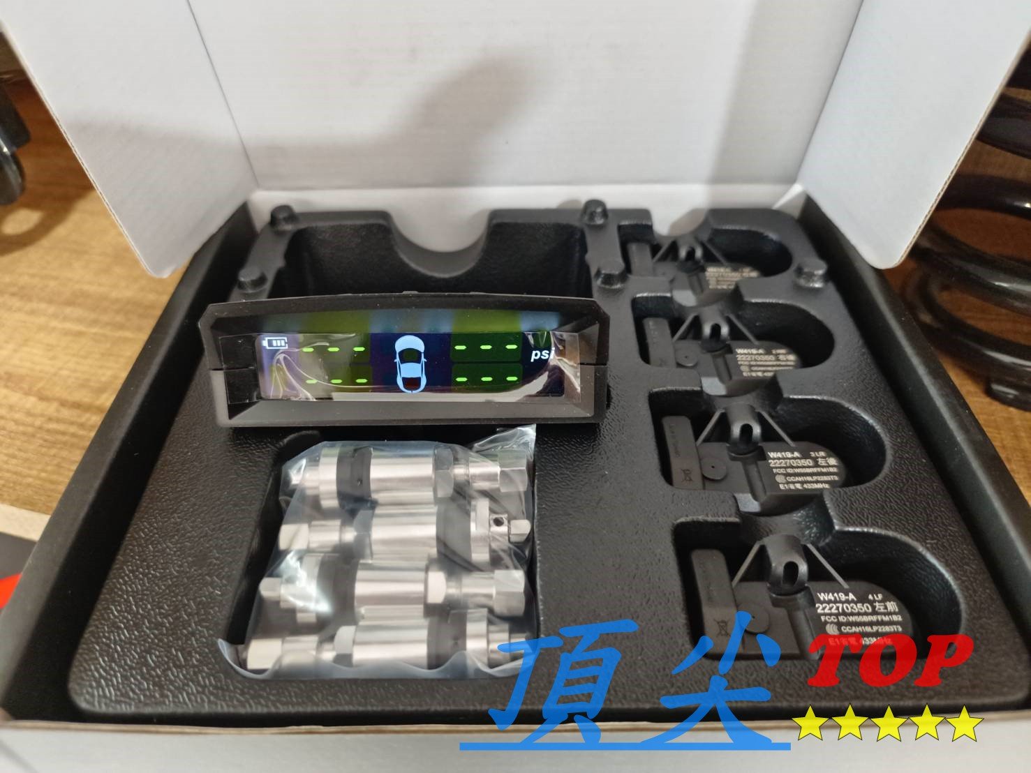 【頂尖】胎壓偵測器 ORO W419-A 太陽能胎壓偵測器 全自動調胎系統 最新省電型偵測器