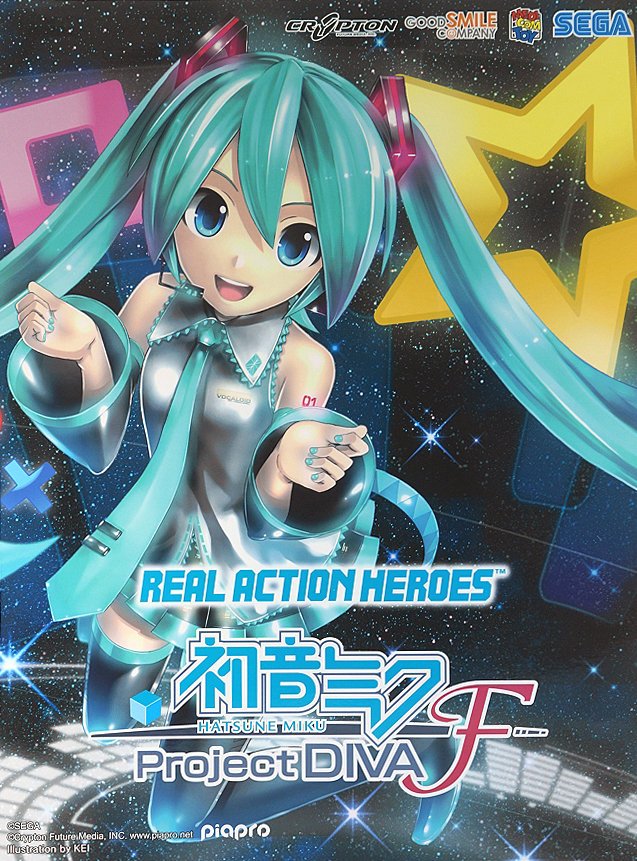 日本正版RAH 初音未來MIKU Project DIVA F 可動模型公仔日本代購