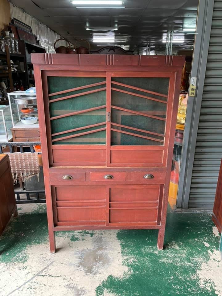 鄉禮二手家具 【檜木&菜櫥】全省購買 傢俱 復古 藝品 古物 早期 道具租借 古董 老東西 老菜櫥 展示櫃 老櫃子 書櫃