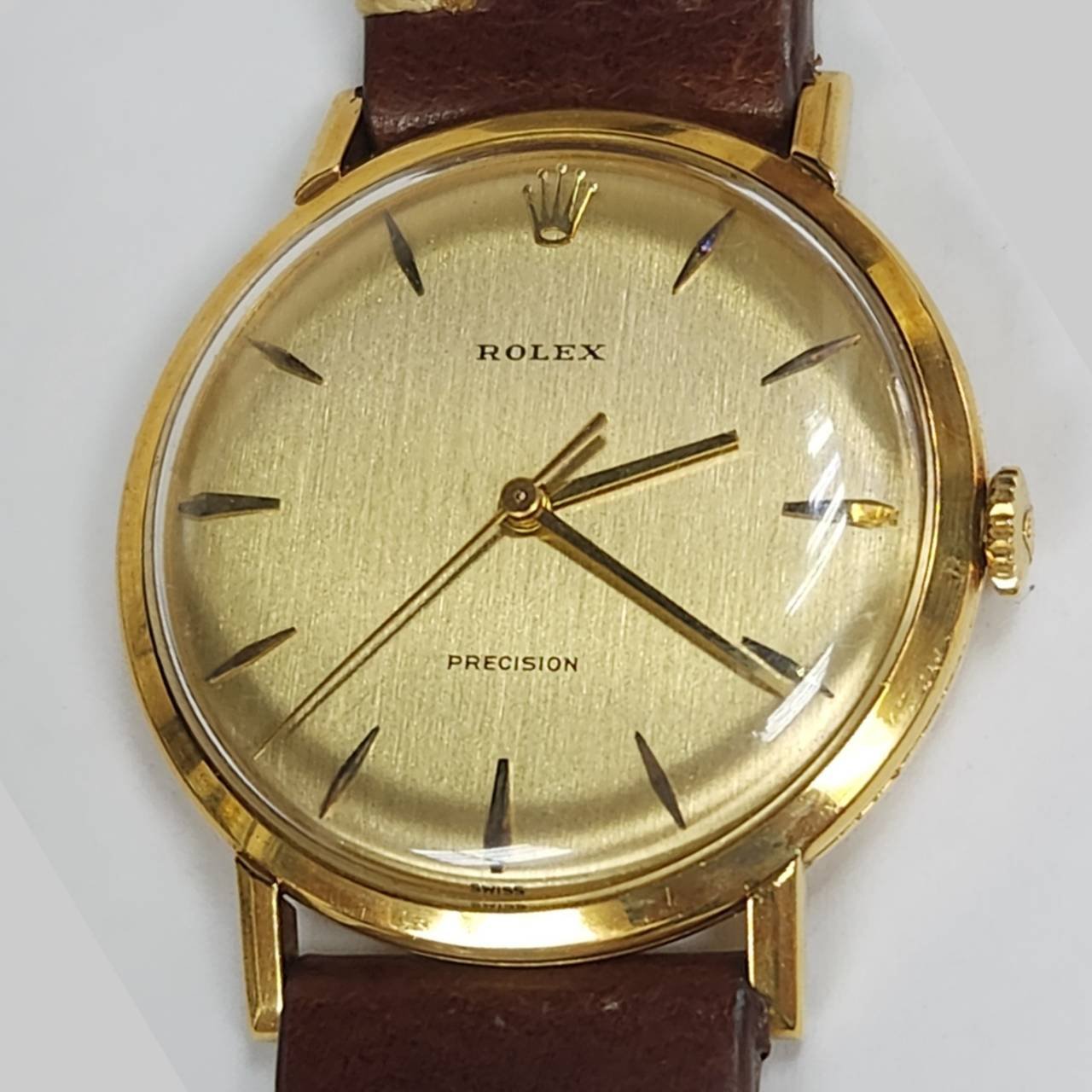 【發條盒子R9971】ROLEX勞力士 9971J 經典手上鍊 18K金 原廠包金扣 少見經典錶款