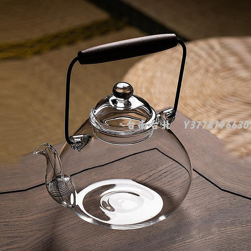 全玻璃煮水壺提梁壺沏精選茶燒水壺泡茶專用電陶爐煮茶壺耐高溫可明火