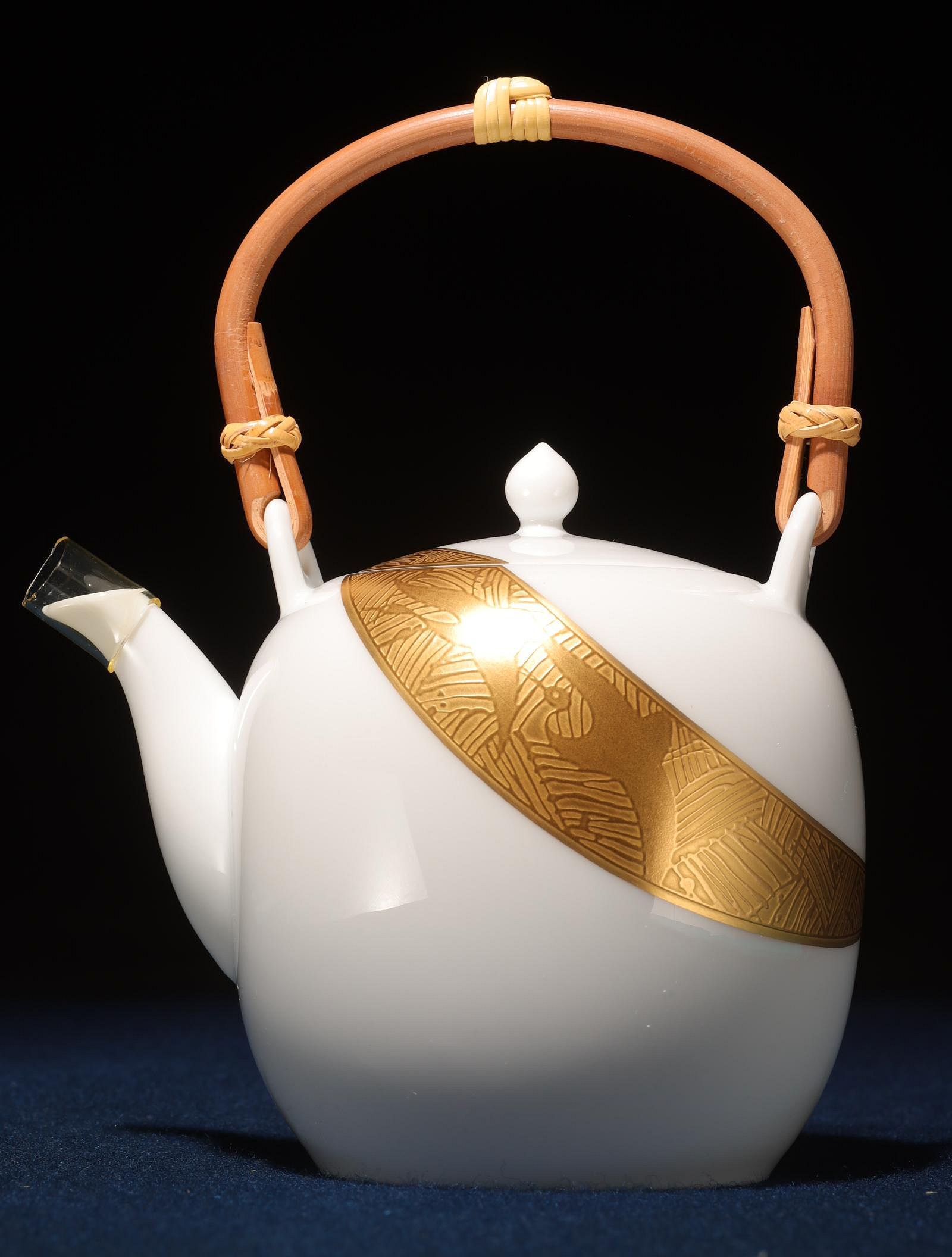 9/18結標名牌Noritake 金鶴文急須壺ADI0318 -茶道具侘寂日本茶道品茶