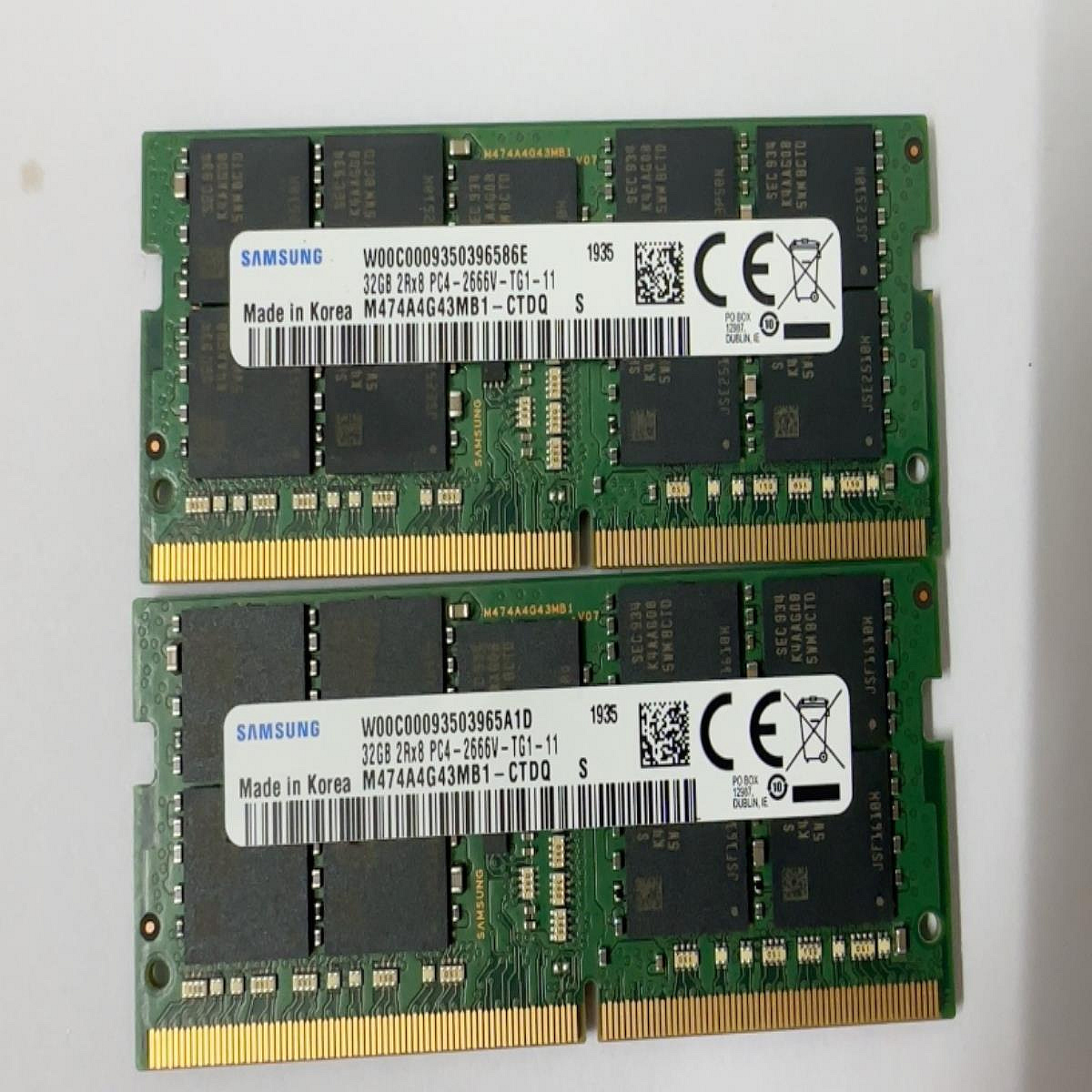 三星M474A4G43MB1-CTDQ 32G 2RX8 PC4-2666V-TG1 ECC筆記本內存| Yahoo拍賣