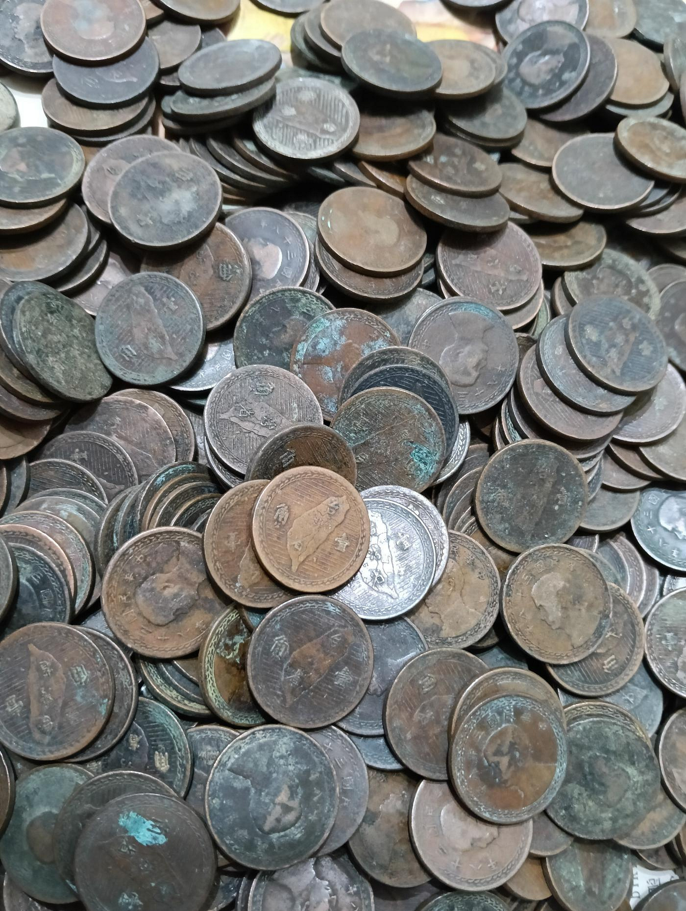 TB242 民國38年1角銅幣500枚黑包漿品相如圖38年壹角一角| Yahoo拍賣