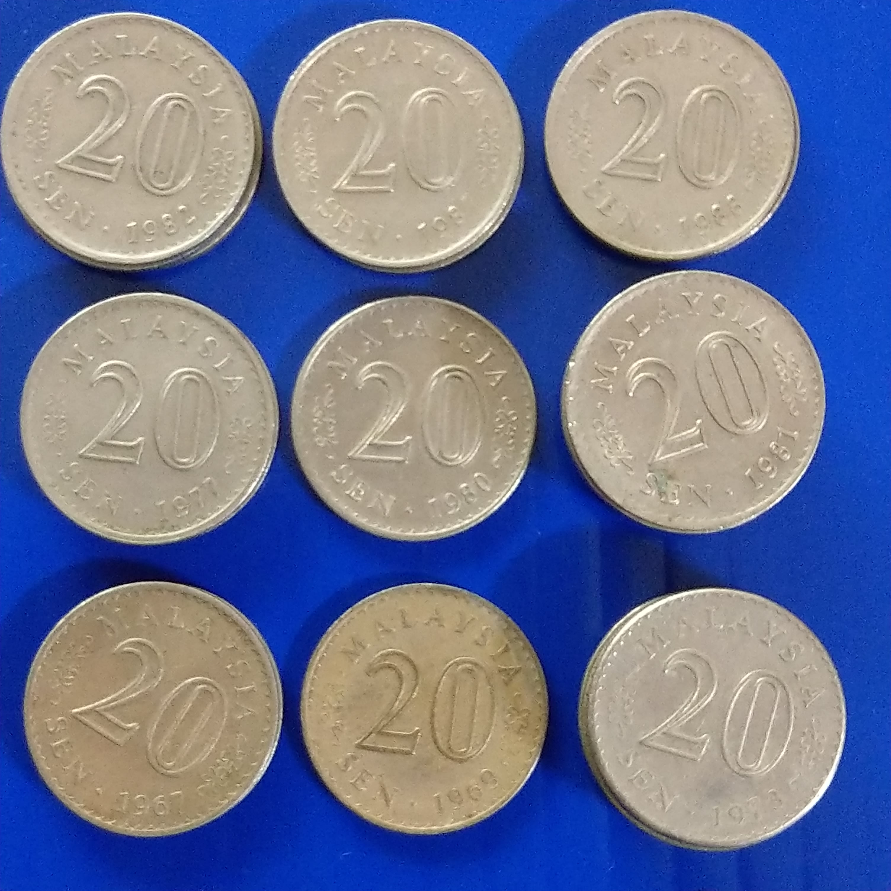 大三元】馬來西亞錢幣-20分錢(仙)-銅鎳1967.1969.1973.1977.1980~1988 MALAYSIA | Yahoo拍賣