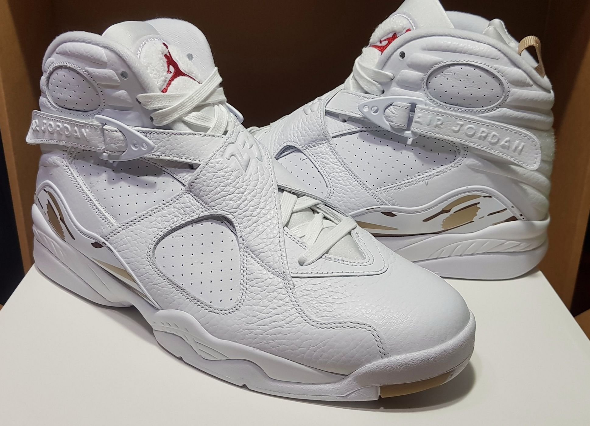 Nike Jordan 8 OVO 8代 VIII AJ8 Drake 貓頭鷹 絕版 說唱 嘻哈 白色 US10.5