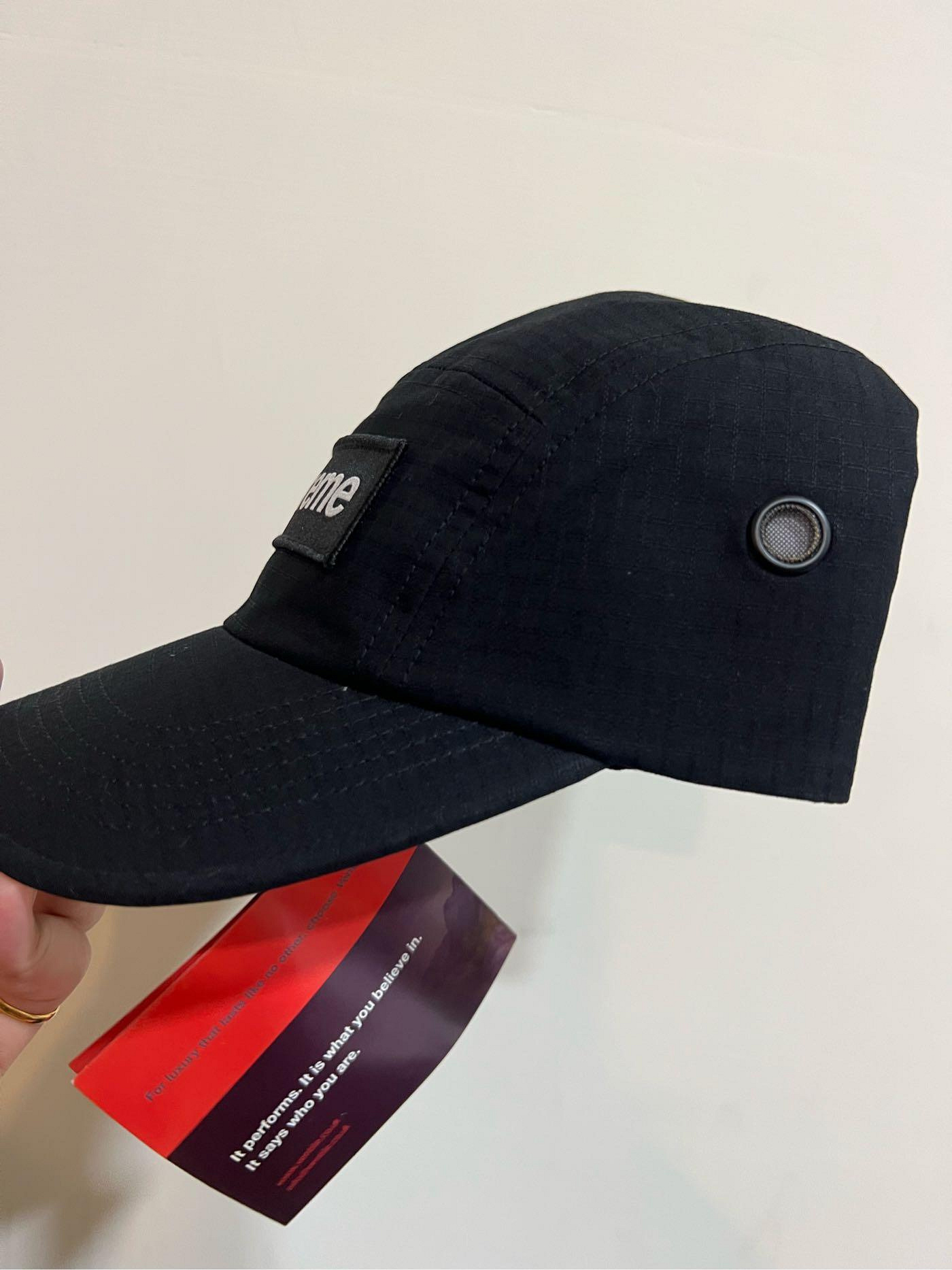 ほぼ未使用 Supreme Ventile Camp Cap ブラック 23ss Supreme Ventile Camp Cap (SS23) - $54
