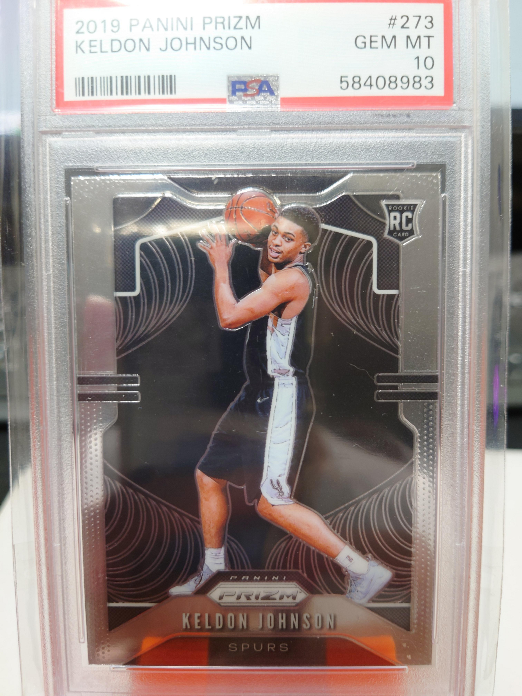 PSA 10分鑑定卡2019 Panini Prizm 凱爾登·約翰遜Keldon Johnson NBA 