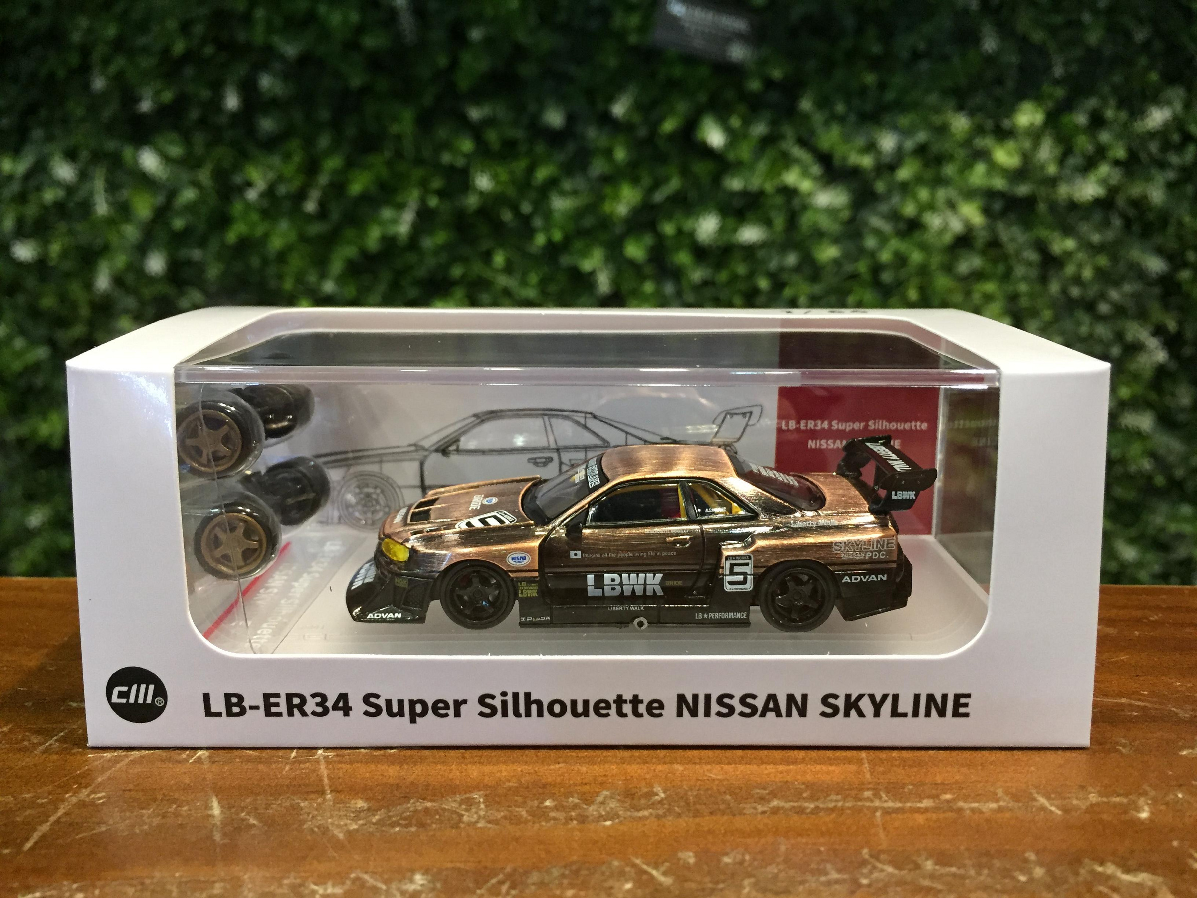 CM Model 日産GT-R LB-ER34 LBWK （チョイス） CM MODEL 1:64 Nissan LBWK ER34 Super Silhouette NO.5 chameleon