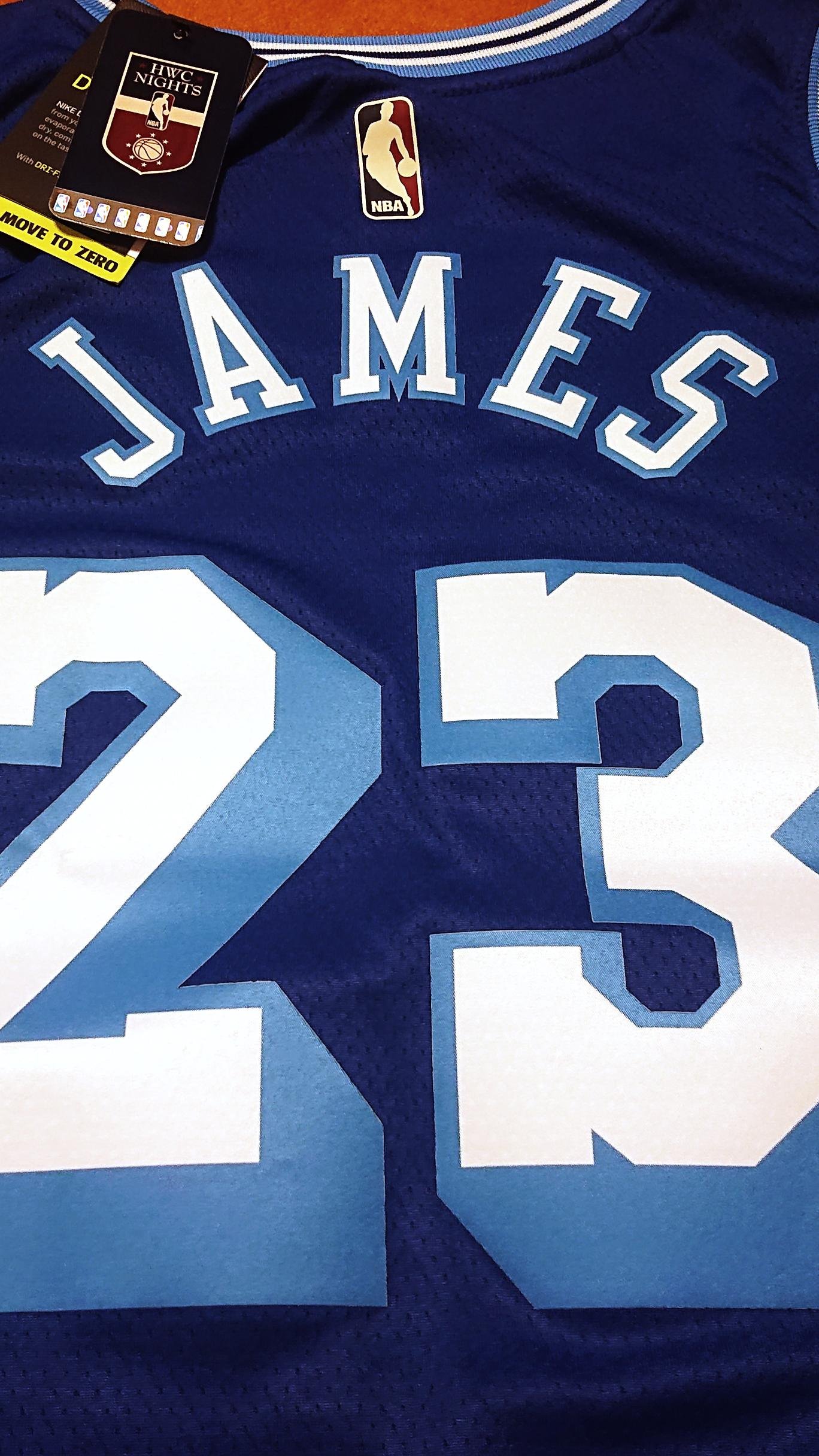 Lebron James NBA NIke 湖人隊復古球衣LBJ SW Kobe HWC 草寫藍