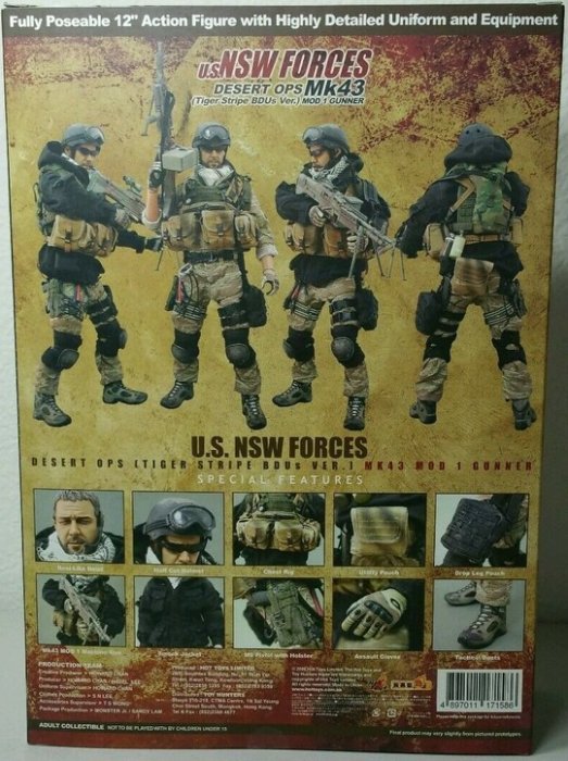貓市多] 全新Hot toys 1/6 NSW FORCE DESERT OPS MK43 MOD 1 GUNNER