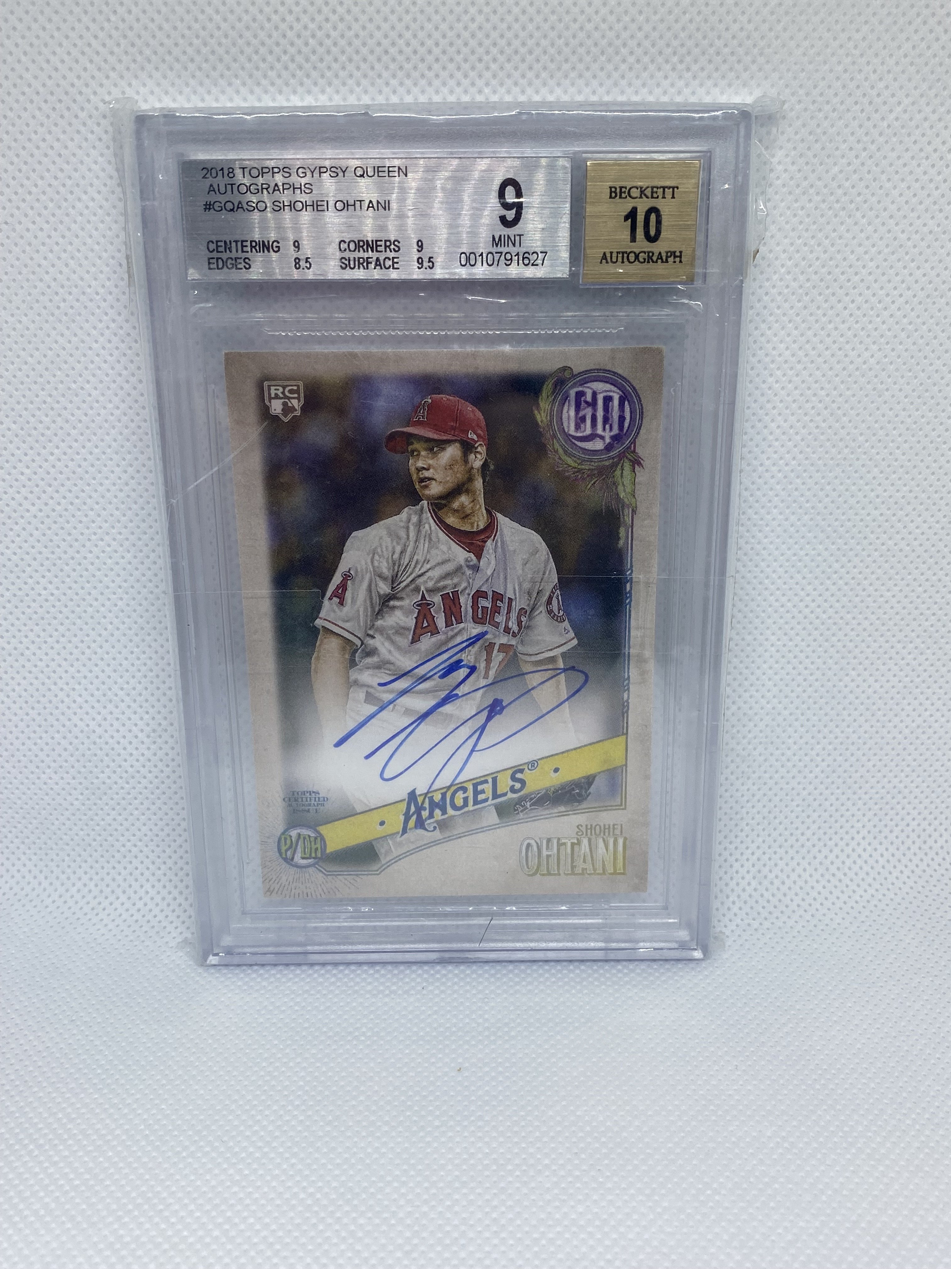 TOPPS GYPSY QUEEN 天使SHOHEI OHTANI 大谷翔平RC 簽名卡AUTO BGS