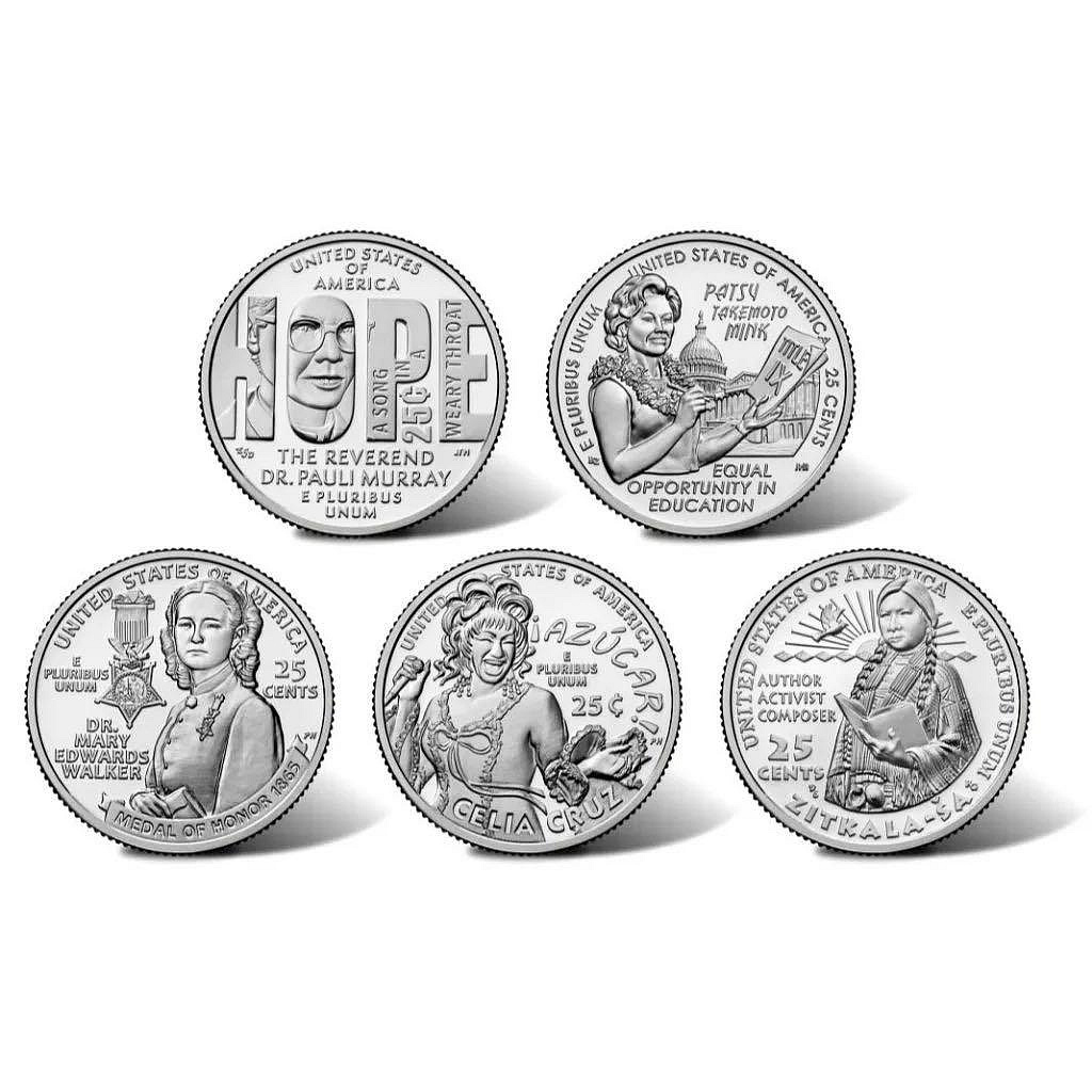 【H2Shop】美國美元美金25美分25分女性婦女系列2022-2025年D記P記優質品相錢幣硬幣| Yahoo拍賣