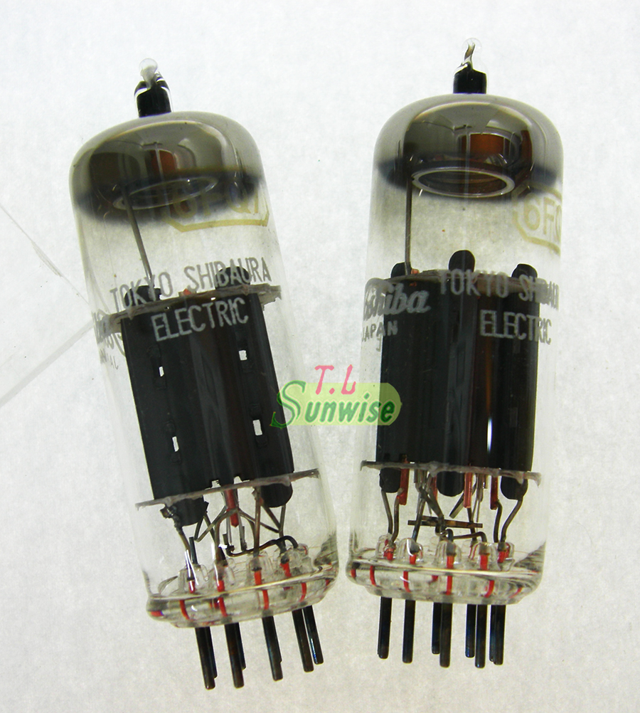 東芝真空管 10EW7 6個 6FQ7 ︽NO:67004 日本東芝Toshiba 6FQ7 (NIB) 真空管( 6CG7 ; 6240G