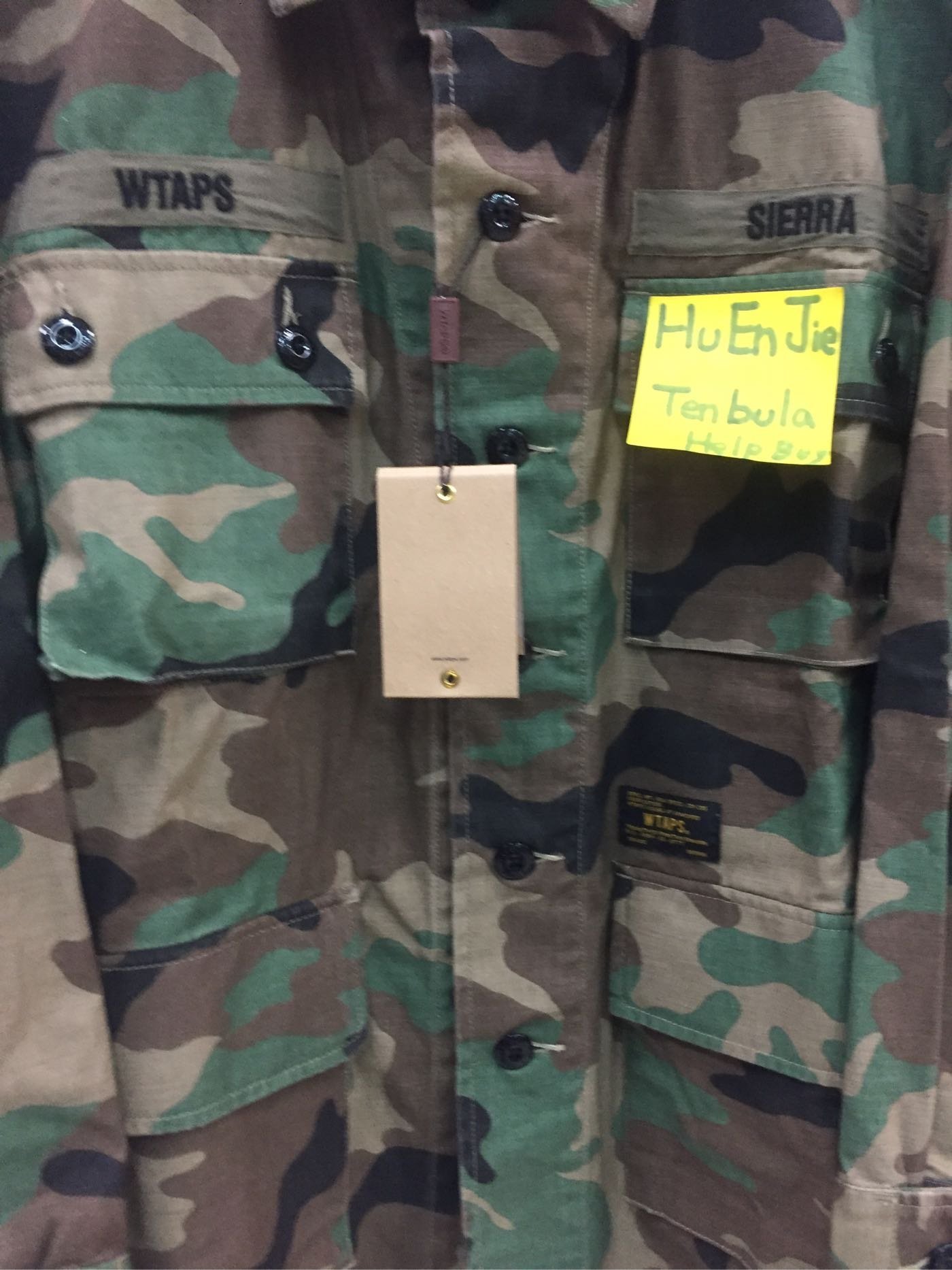 17aw Wtaps Jungle Shirt LS 02 Satin Camo 秋冬金標迷彩軍裝襯衫外套