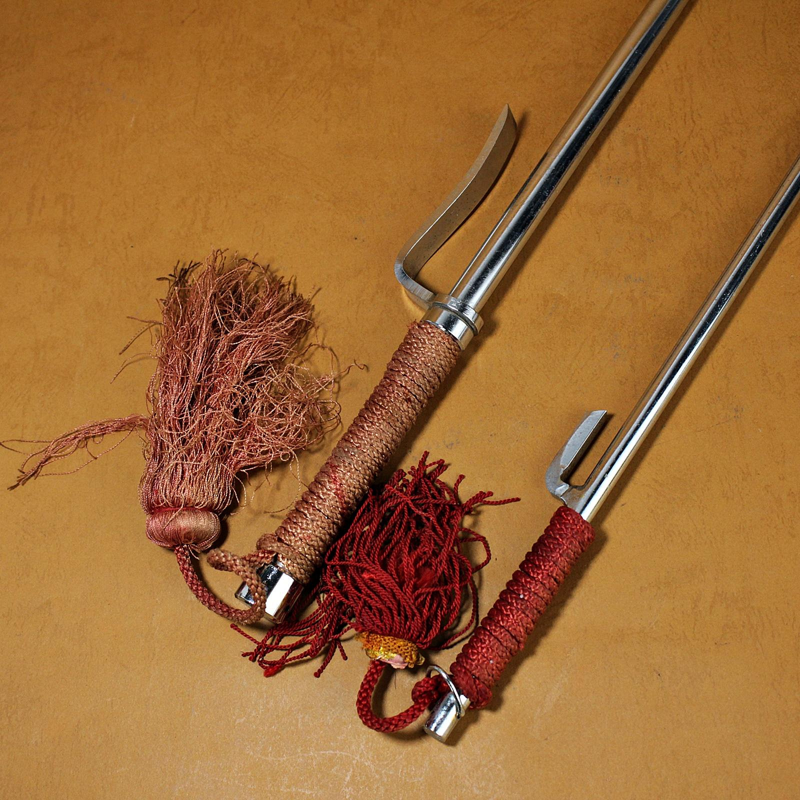 時代十手 Yahoo!オークション - 時代武具 鉄地 からくり十字架形機械十手