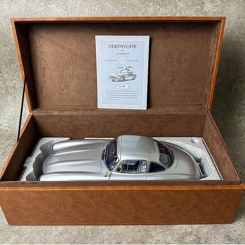 模型車舒克Schuco 1:12 奔馳300SL 鷗翼門1954年W198合金全開汽車模型