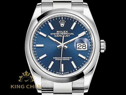 【金宸名錶】ROLEX 勞力士 Datejust 36 蠔式日誌型 126200 藍色面盤 新款3235機芯 自動上鍊 台灣公司貨 2025保單