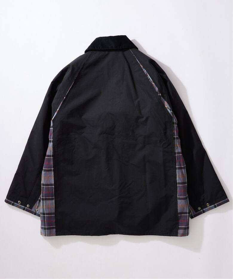 BARBOUR x YOKE x JS BROKEN BEAUFORT 側邊格紋夾克外套。太陽選