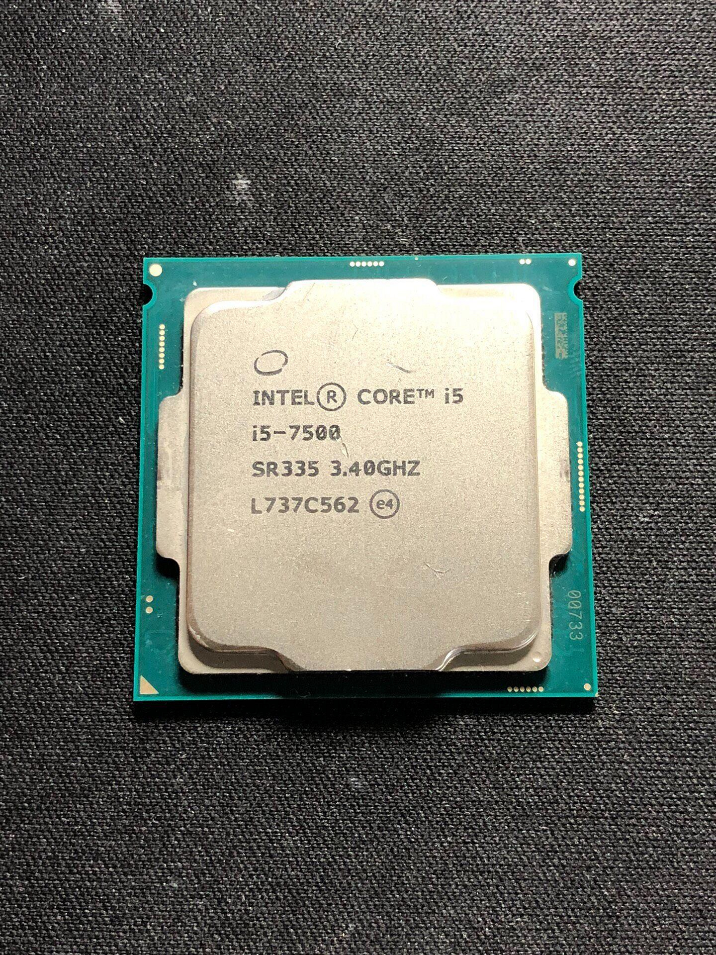 【環球代購】英特爾 i5-7500 處理器 CPU 原裝正品 功能完好 性能強勁 隨機發 支援驗貨測試 適合裝機使用  外地包郵